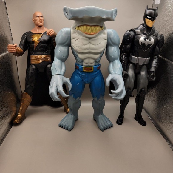 DC Other - Black Adam, King Shark Hammerhead, Batman 12‎ INCH Figures DC Comics